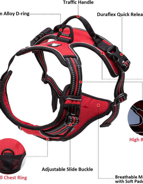 Load image into Gallery viewer, Adjustable No-Pull Dog Harness Reflective Pup Vest Harnesses Comfortable Control Brilliant Colors Truelove Tlh5651(Royal Blue,L)
