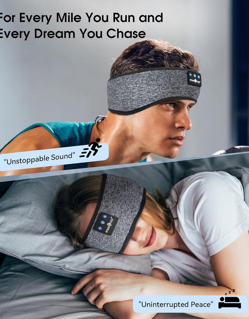 Load image into Gallery viewer, Sleep Headphones Bluetooth 5.4 Headband, Wireless Earphones Music Sleep Earbuds Sleeping Eye Mask with HD Stereo Speakers for Workout Running Travel Yoga, Ideal Gifts for Men Women
