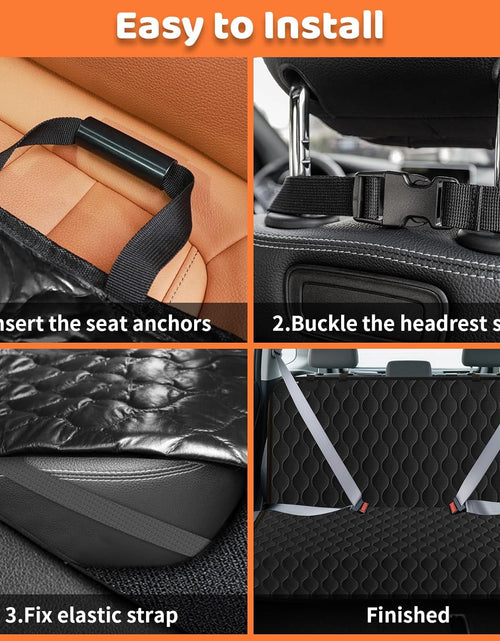 Load image into Gallery viewer, 100% Waterproof Pet Seat Cover Car Seat Cover for Pets - Scratch Proof &amp; Nonslip Backing &amp; Hammock, Quilted, Padded, Durable Pet Seat Covers for Cars Trucks and Suvs
