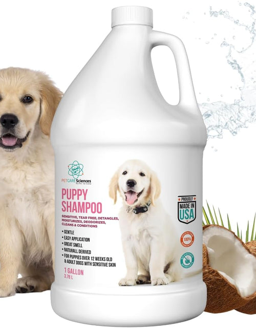 Load image into Gallery viewer, 1 Gallon Tearless Puppy Shampoo and Conditioner - anti Itch Dog Shampoo Sensitive Skin - Coconut Oil Oatmeal Pet Shampoo for Puppies
