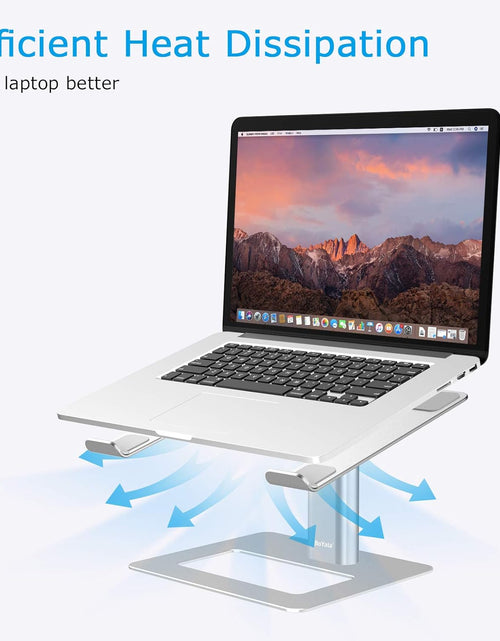 Load image into Gallery viewer, Laptop Stand, Ergonomic Aluminum Height Adjustable Computer Stand Laptop Riser Holder for Desk, Compatible with Macbook Pro/Air, Dell, Lenovo, HP, Samsung, More Laptops 11-17"

