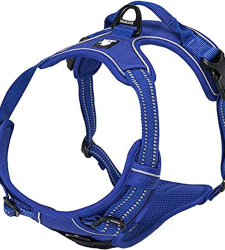 Adjustable No-Pull Dog Harness Reflective Pup Vest Harnesses Comfortable Control Brilliant Colors Truelove Tlh5651(Royal Blue,M)